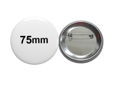 75mm Button-Rohlinge mit Sicherheitsnadel | 100er Set
